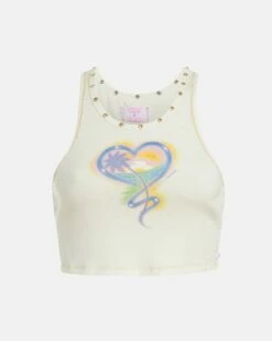 LoveShackFancy X Hurley - Whitewater Rib Tank -HURLEY Sales 3hwkt0720 bone 7