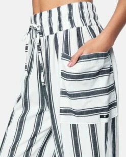 Everyday Wide Leg Pant -HURLEY Sales 3hwp0122 tofu stripe 5