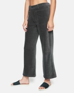 Corduroy Wide Leg Pant -HURLEY Sales 3hwp0256 vintage black 3 v2
