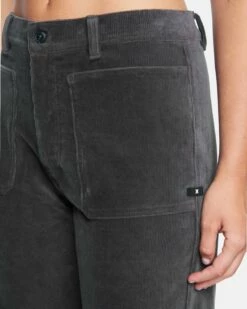 Corduroy Wide Leg Pant -HURLEY Sales 3hwp0256 vintage black 5 v2