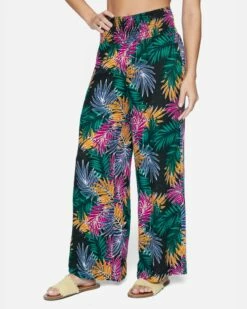 Pia Wide Leg Pant 10 Pia Wide Leg Pant -HURLEY Sales 3hwp0874 palm 3