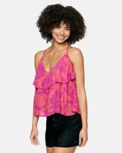 Ali Layered Tank -HURLEY Sales 3hwt0376 knock out 3