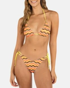 ZUMBA STRIPE CHEEKY SIDE TIE BOTTOM 9 ZUMBA STRIPE CHEEKY SIDE TIE BOTTOM -HURLEY Sales HB1311 ORANGE 2