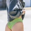 SAMBA STRIPE MID RISE CHEEKY BOTTOM
