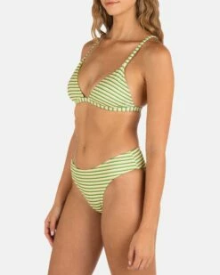 SAMBA STRIPE MID RISE CHEEKY BOTTOM -HURLEY Sales HB1316 SUNSHINE 3