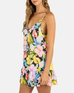 SUNSET DISTRICT MINI DRESS -HURLEY Sales HC0202 BLACK 3