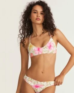 LoveShackFancy X Hurley - Hibiscus Cheeky Reversible Hipster Bikini Bottom