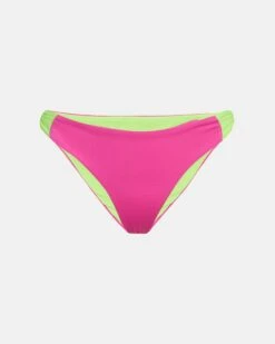 LoveShackFancy X Hurley - Max Solid Blocked Bow Moderate Bikini Bottom 14 LoveShackFancy X Hurley - Max Solid Blocked Bow Moderate Bikini Bottom -HURLEY Sales HLSFB104 MAGENTA NEON LIME 1