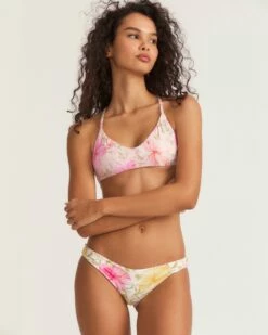 LoveShackFancy X Hurley - Hibiscus Reversible Moderate Bikini Bottom