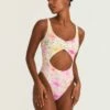 LoveShackFancy X Hurley - Hibiscus Cheeky One Piece