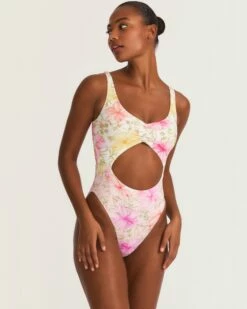 LoveShackFancy X Hurley - Hibiscus Cheeky One Piece