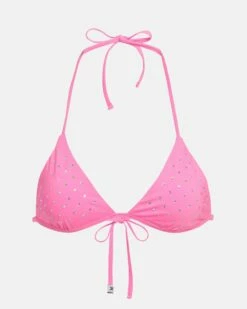 LoveShackFancy X Hurley - Rhinestone Fixed Tri Bikini Top 16 LoveShackFancy X Hurley - Rhinestone Fixed Tri Bikini Top -HURLEY Sales HLSFT106 COTTON CANDY 1