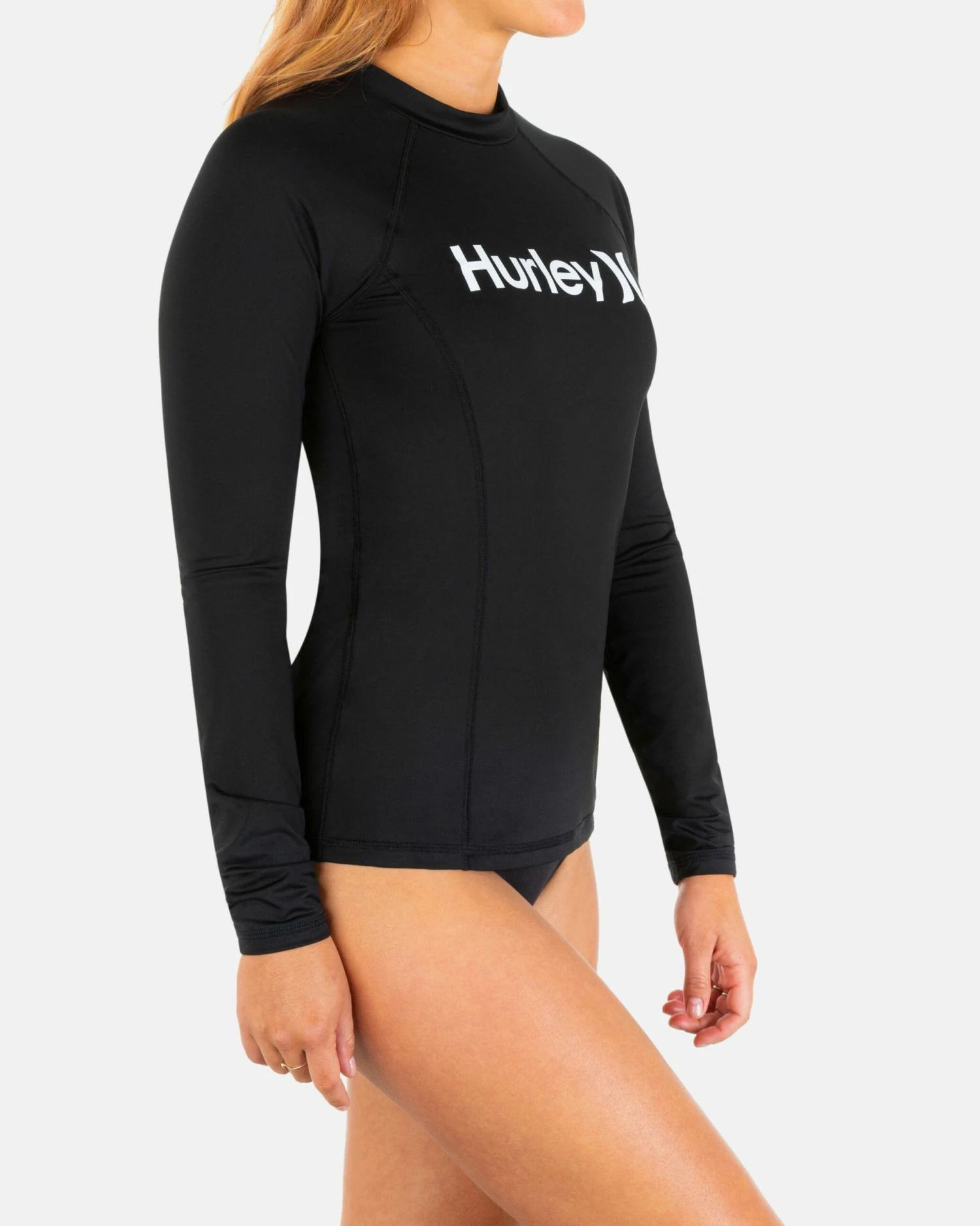 One And Only Solid Mock Neck Long Sleeve Rashguard 6 One And Only Solid Mock Neck Long Sleeve Rashguard - Image 4