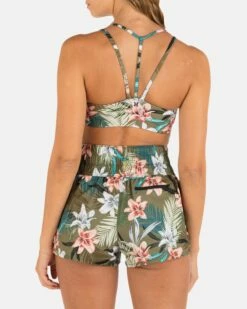 VINTAGE PALM HIGH WAIST BOARDSHORT 2.5" -HURLEY Sales HS1101 PINE GROVE 2