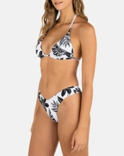 HIBISCUS BLOCK REVERSIBLE TRIANGLE TOP 13 HIBISCUS BLOCK REVERSIBLE TRIANGLE TOP -HURLEY Sales HT1314 BLACK LAVAFALL 3