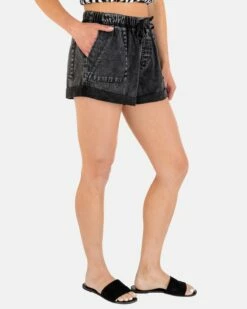 ARIA CUT OFF SHORT 8 ARIA CUT OFF SHORT -HURLEY Sales HU006SH3 BLACK 3