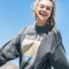 La Mer Boyfriend Crewneck -HURLEY Sales HU062F3 BLACK 01