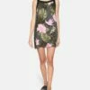Women's Printed Woven Tie Dress