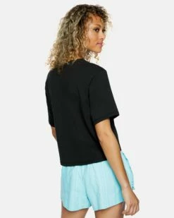 Sig Zane Crop Pocket Short Sleeve Crew -HURLEY Sales cu1419 black 3 vv3