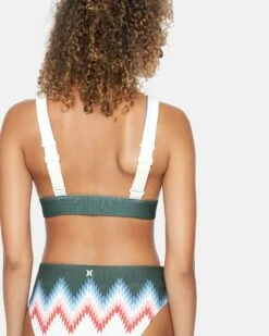 Playa Adjustable Banded Surf Top 9 Playa Adjustable Banded Surf Top -HURLEY Sales cu1982 vintage green 3