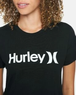 One And Only Perfect Crew Tee -HURLEY Sales cw7979 black 5 V2