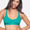 Max Solid Scoop Bikini Top -HURLEY Sales h t1001 emerald 1