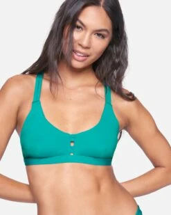 Max Solid Scoop Bikini Top