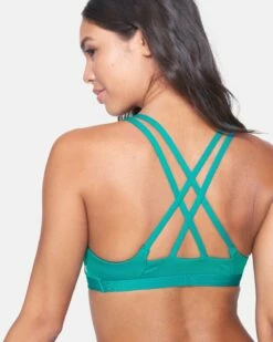 Max Solid Scoop Bikini Top -HURLEY Sales h t1001 emerald 3