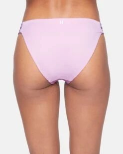 Max Solid Moderate Bikini Bottom -HURLEY Sales hb1001 wisteria 3