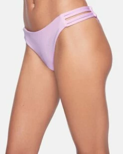 Max Solid Moderate Bikini Bottom -HURLEY Sales hb1001 wisteria 4
