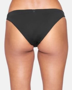 Solid Moderate Bikini Bottom -HURLEY Sales hb1007 black 4