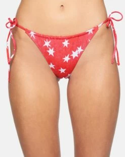 Star Spangled Reversible Slider Tie Side Cheeky Bikini Bottom 9 Star Spangled Reversible Slider Tie Side Cheeky Bikini Bottom -HURLEY Sales hb1071 red pepper multi 2