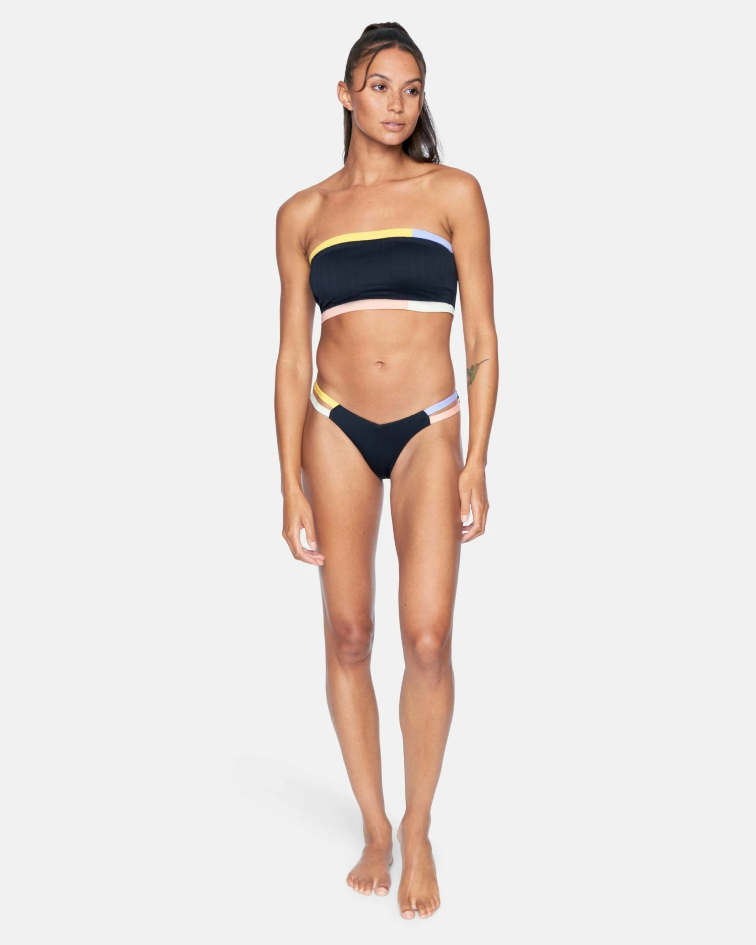 Colorblock V Front Cheeky Bikini Bottom 7 Colorblock V Front Cheeky Bikini Bottom - Image 5