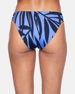 Max Mystic Leaves Moderate Bikini Bottom -HURLEY Sales hb1090 lagoon leaves 3