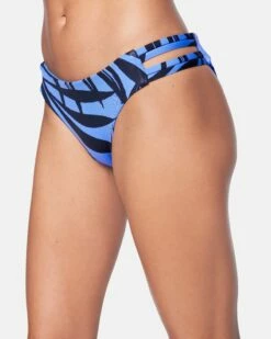 Max Mystic Leaves Moderate Bikini Bottom -HURLEY Sales hb1090 lagoon leaves 4