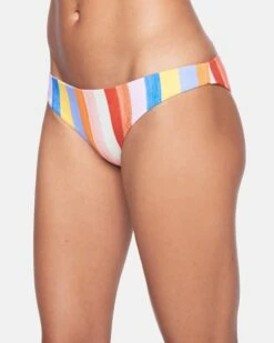 Retro Stripe Reversible Moderate Bikini Bottom -HURLEY Sales hb1092 multi retro strip 4