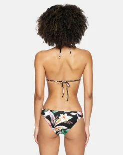 Flora Reversible Moderate Bikini Bottom -HURLEY Sales hb1128104 flora black stripe 3