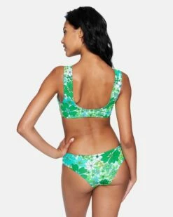 Wild Bloom Reversible Cheeky Hipster Bikini Bottom -HURLEY Sales hb1132 wild bloom mist 3