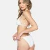 Texture Beach Cheeky Slider Tie Side Bikini Bottom -HURLEY Sales hb1160 coconut 1
