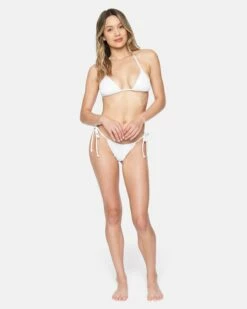 Texture Beach Cheeky Slider Tie Side Bikini Bottom -HURLEY Sales hb1160 coconut 4