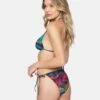 Nebula Cheeky Side Tie Bikini Bottom -HURLEY Sales hb1177 nebula red multi 1