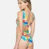 Beach Botanic Cheeky High Waist Bikini Bottom -HURLEY Sales hb1180 beach botanic multi 1