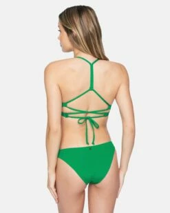 Solid Reversible Moderate Bikini Bottom -HURLEY Sales hb1196 ocean marine teal 3