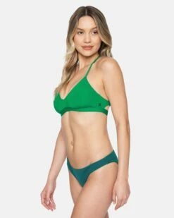 Solid Reversible Moderate Bikini Bottom -HURLEY Sales hb1196 ocean marine teal 5