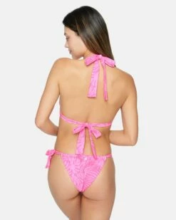Jungle Walk Cheeky Soft Tie Bottom -HURLEY Sales hb1233 pink punch 3