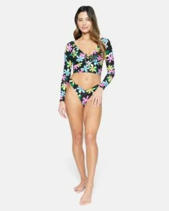 Daisy Pop V Front Skimpy Bottom -HURLEY Sales hb1238 pink punch 4