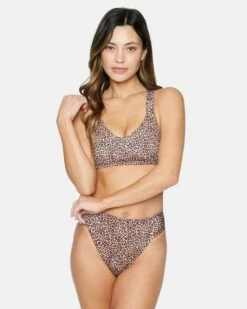 Max Leopard Moderate Tab Side High Waist -HURLEY Sales hb1249 brown sugar 2