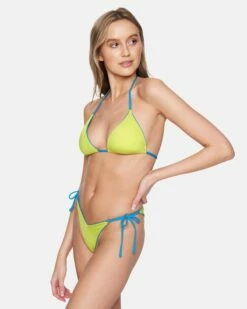 Solid Cheeky Reversible Side Tie 11 Solid Cheeky Reversible Side Tie -HURLEY Sales hb1277 blue beat neon lime 4