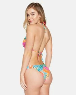 Bahia Front Slide Cheeky Bottom 11 Bahia Front Slide Cheeky Bottom -HURLEY Sales hb1293 electric pink 1