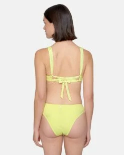 Crochet Mid Rise Cheeky Bottom -HURLEY Sales hb1306 electric lemon 3